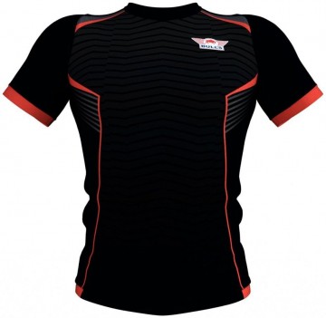 Bull s plain no collar shirt black