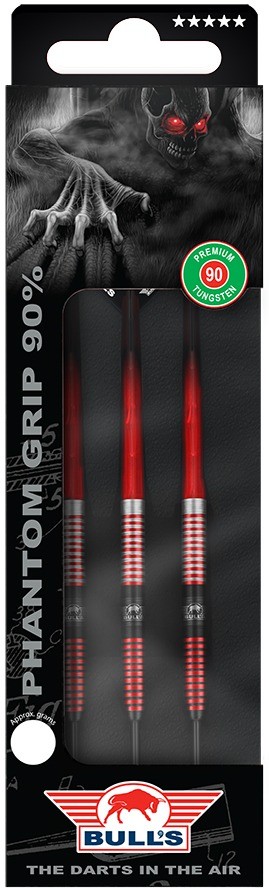 Bulls steeltip phantom grip 90 red package