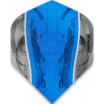 Pnt0185pentathlonsilveredgestdblue